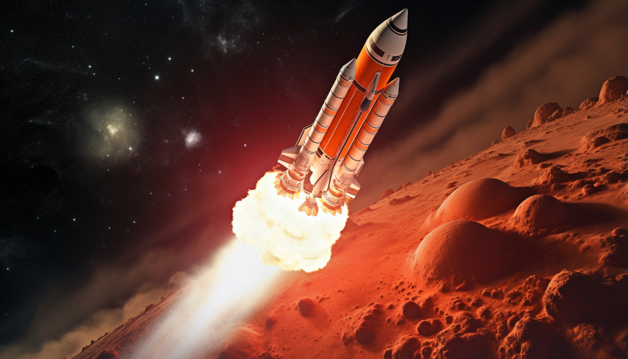 Space shuttle lifts off night sky and full moon, chandrayaan images hd