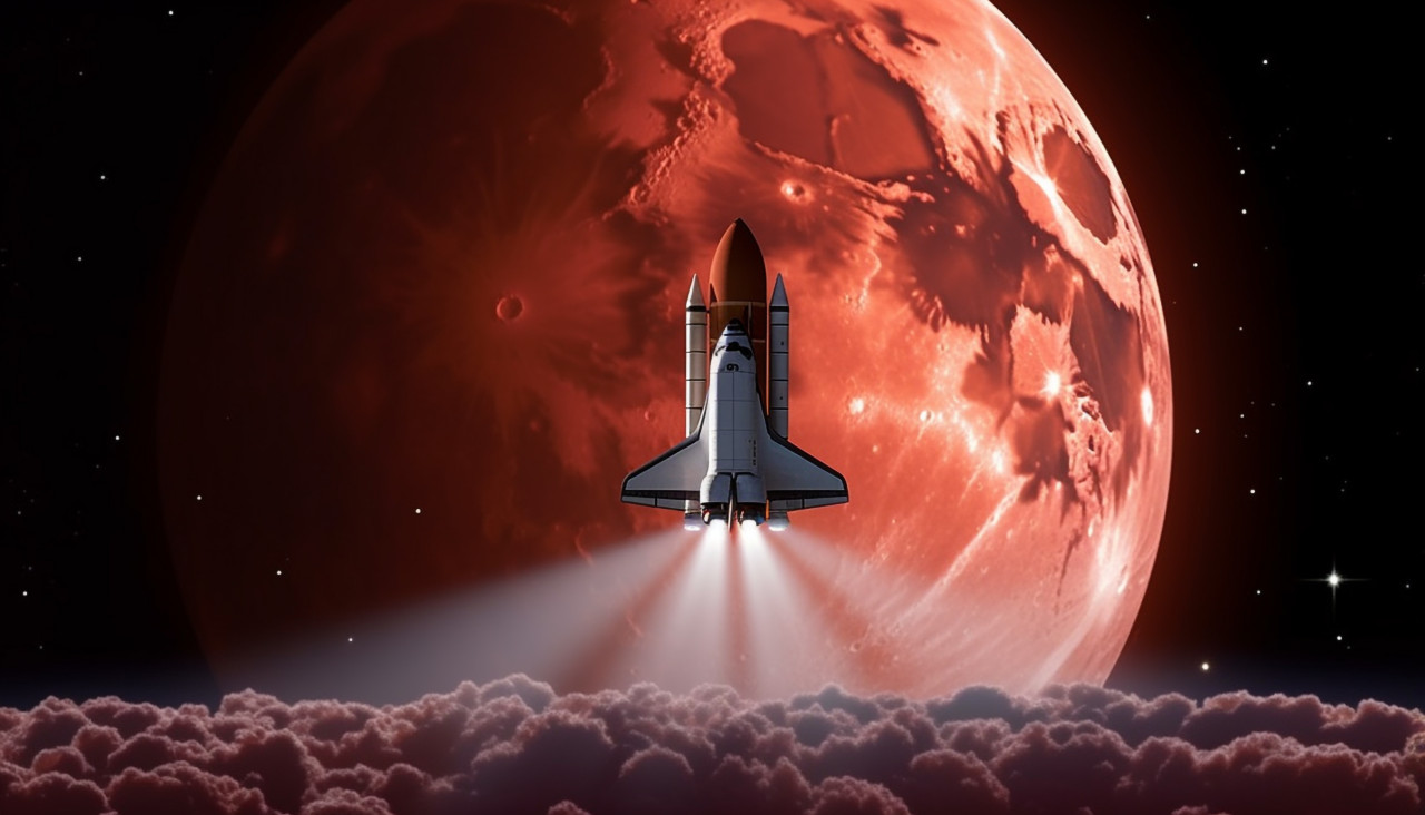 The space shuttle is on a full moon, chandrayaan images hd