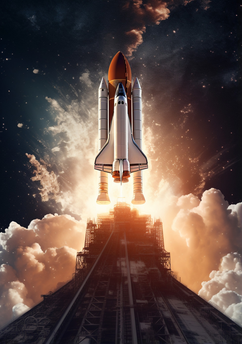 Space shuttle launches into the black air, chandrayaan images hd