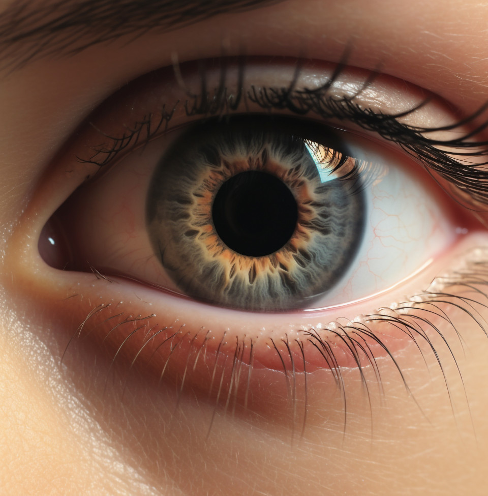 Soft contact lens close up, medical images stock