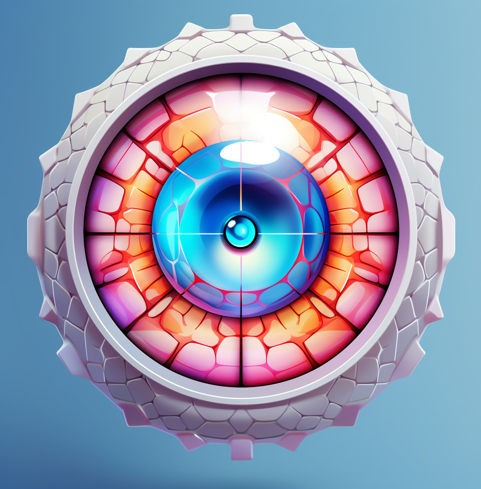 Contact lenses that could save your vision, medical images stock