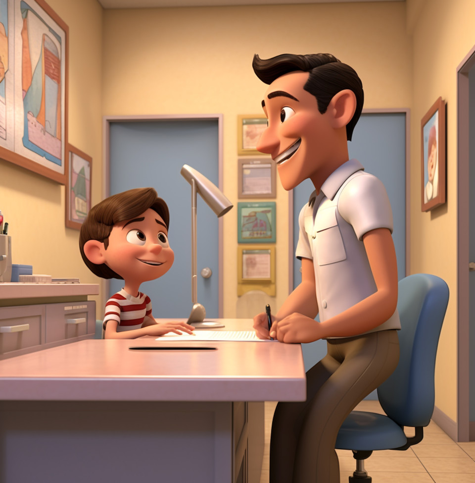 Boy having blood drawn at clinic, medical images stock