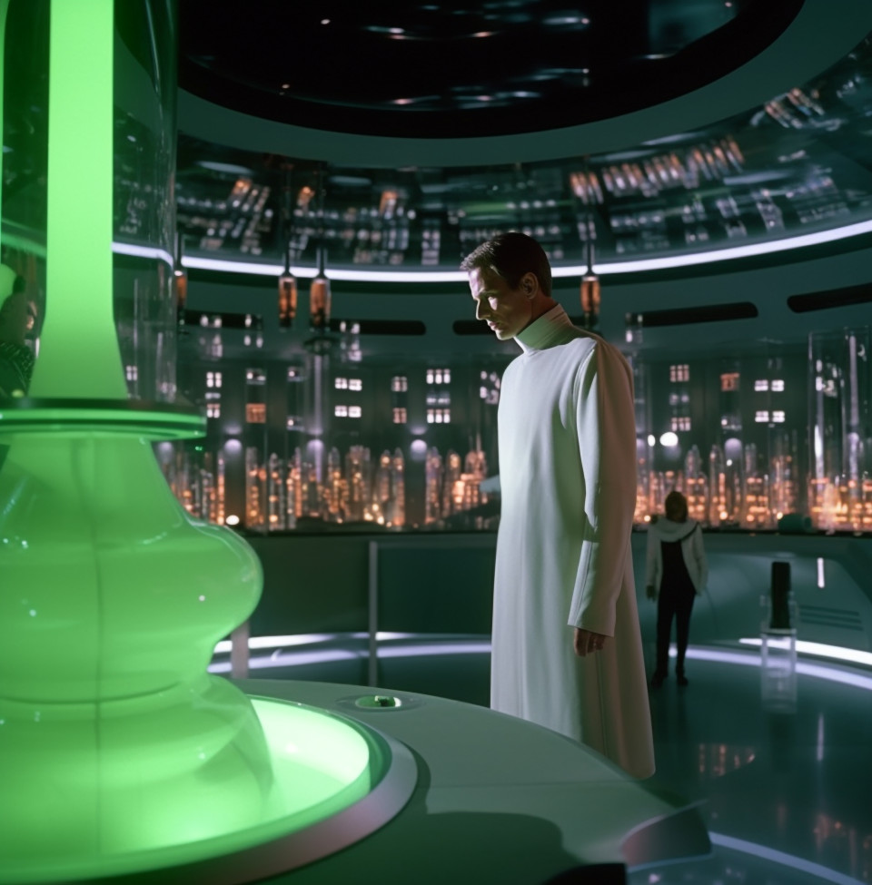 Scientist conducting experiment, medical images stock