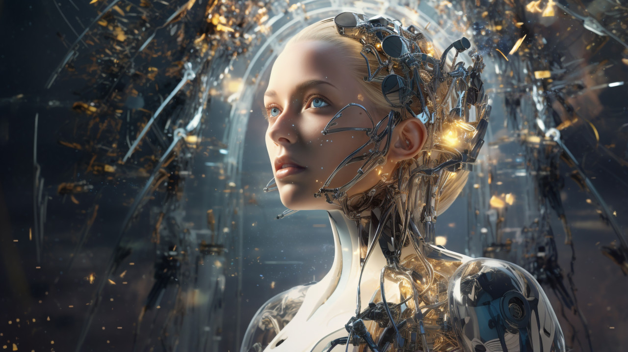 The future of artificial intelligence is here, concept style art