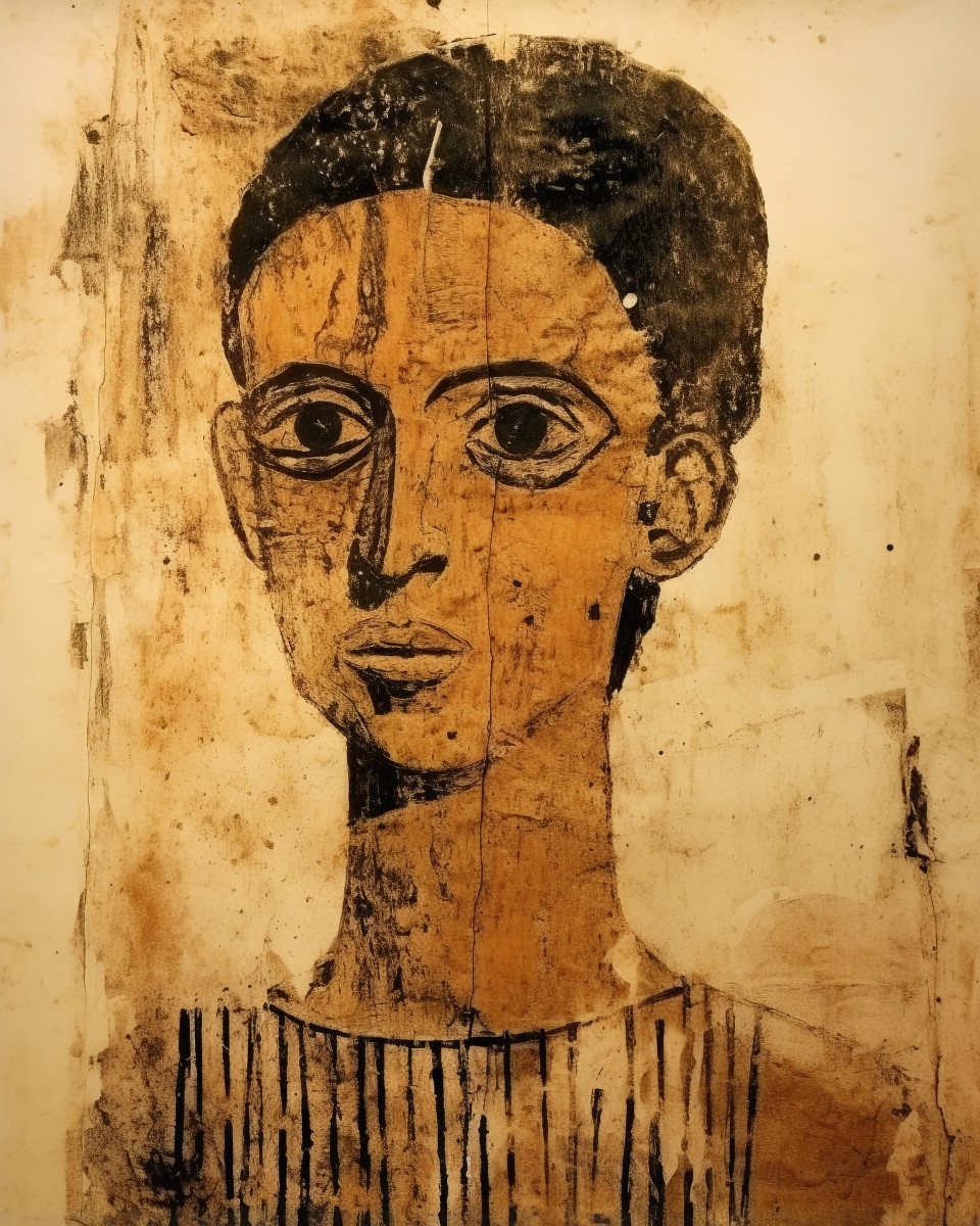 December libia florence, fayum style art