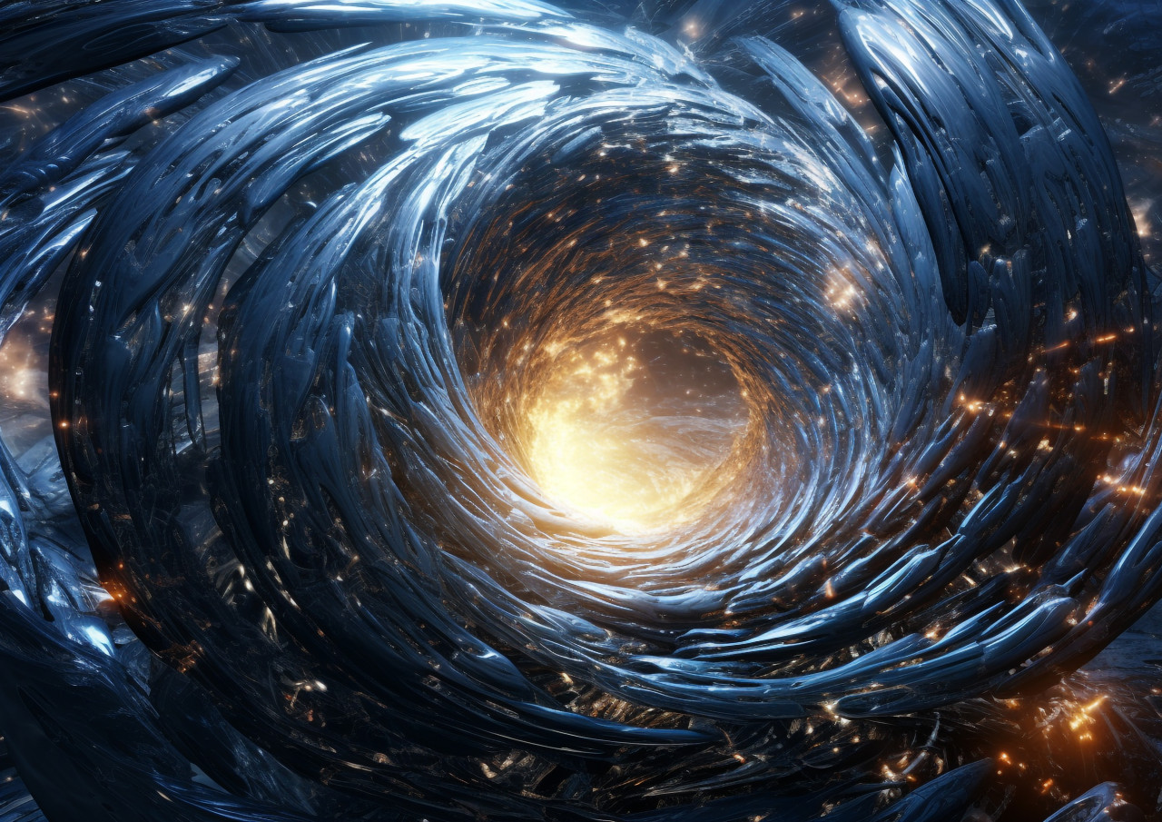 Brightest point in the universe, fractal style art