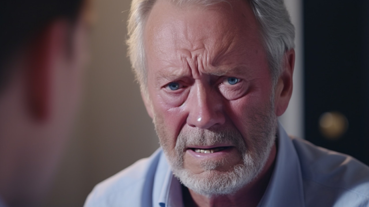 Close up of a face with different emotions, mental health