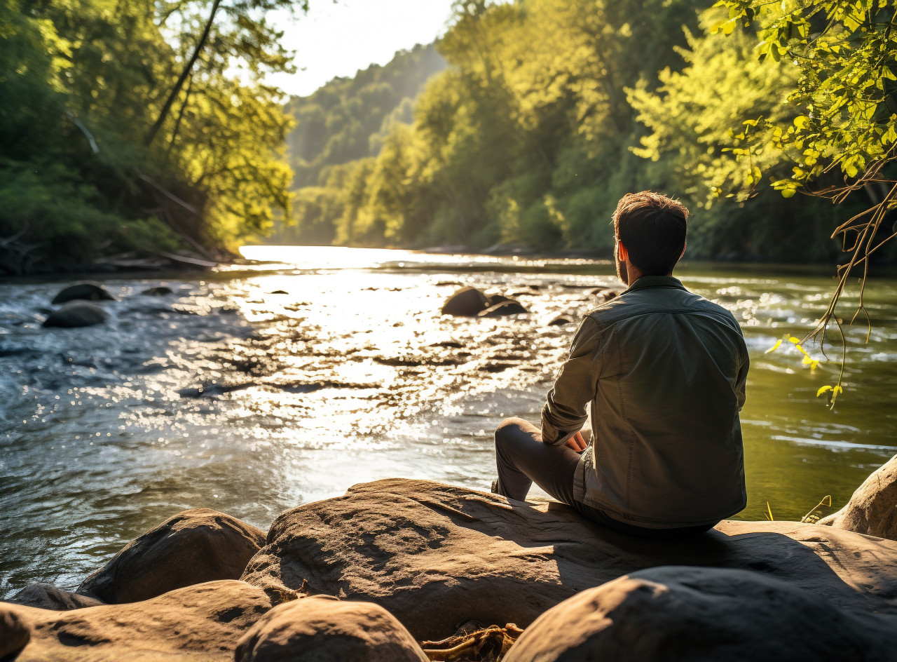 Refreshing break in the wilderness, mental health