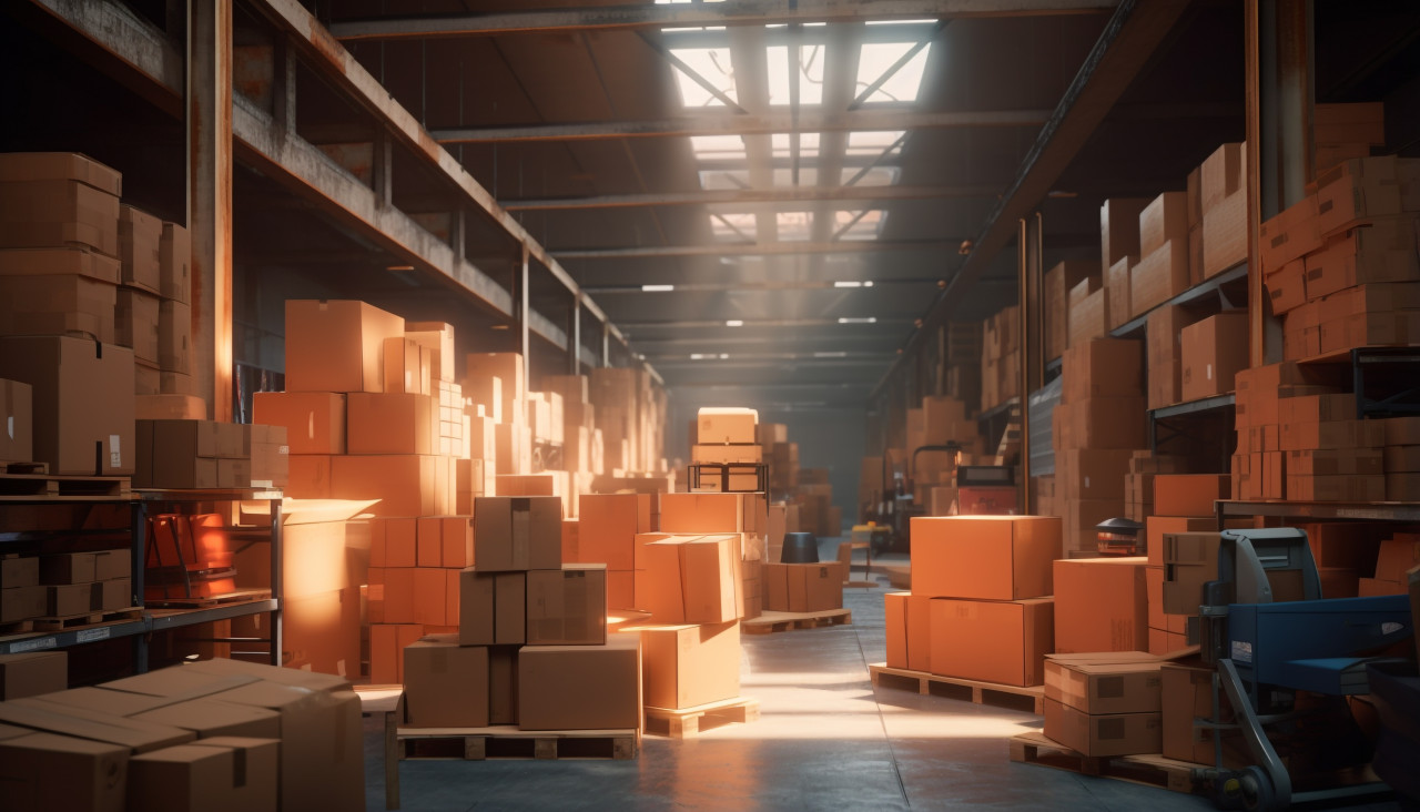 Inventory management, cartonnage style art