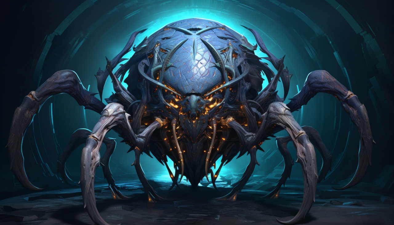 Fantasy character in a spherical outfit, carving styles art