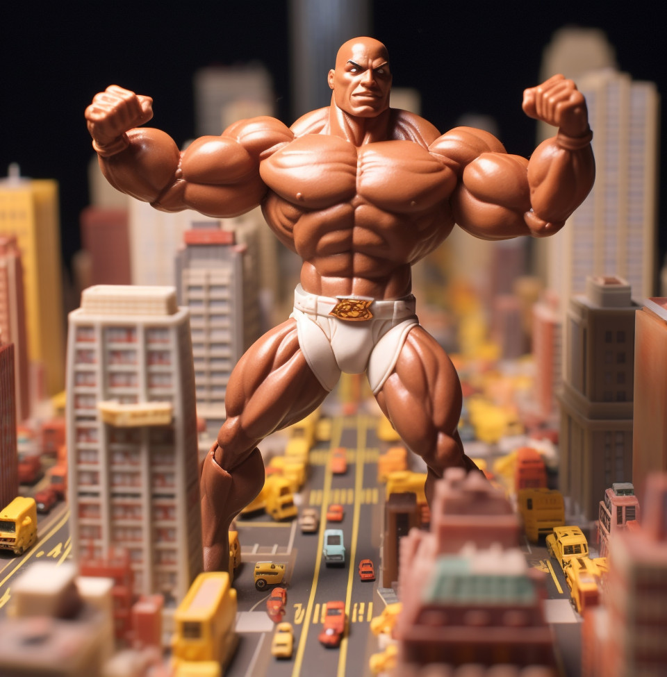 Strongman flexes his guns