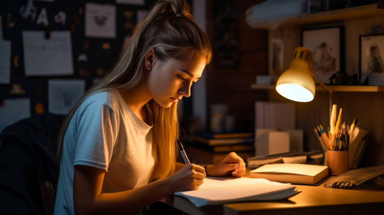 Woman reflects on life in journal