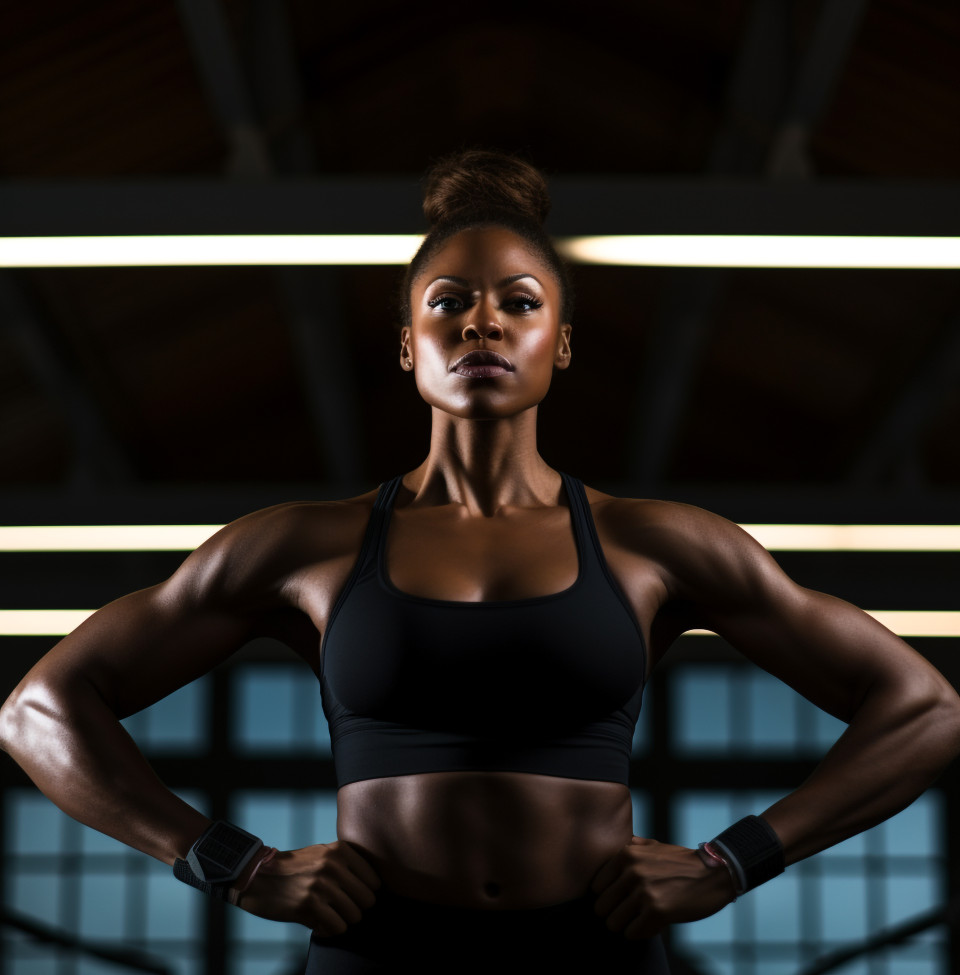 Fit woman in workout clothes