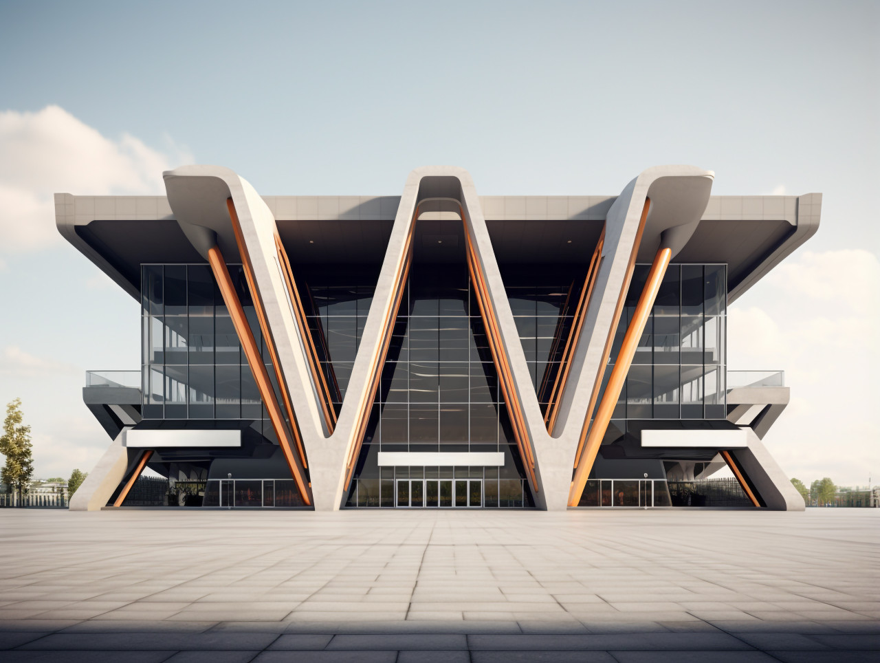 Modern office building, modern architecture