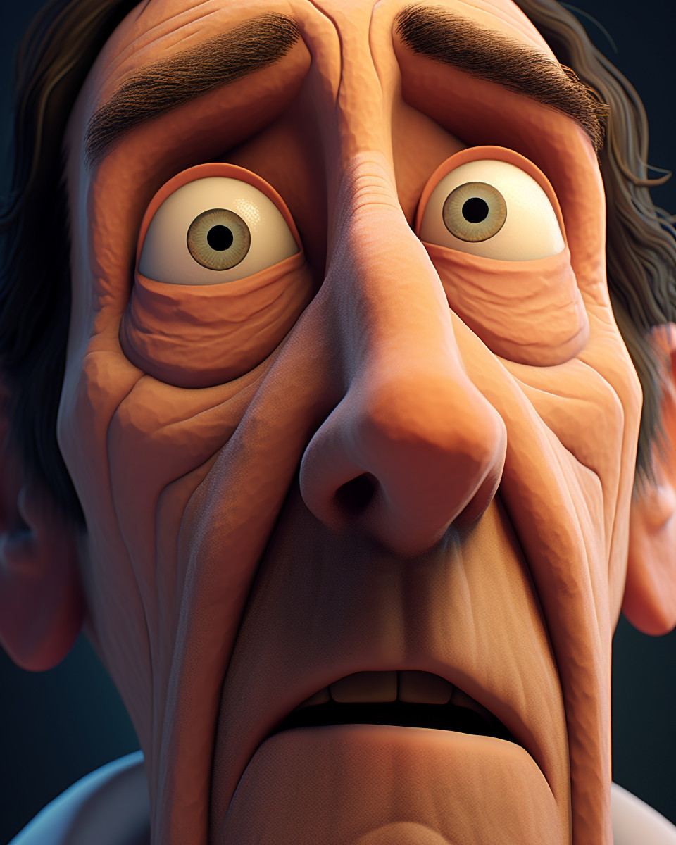 A close up of a persons face as they blink repeatedly