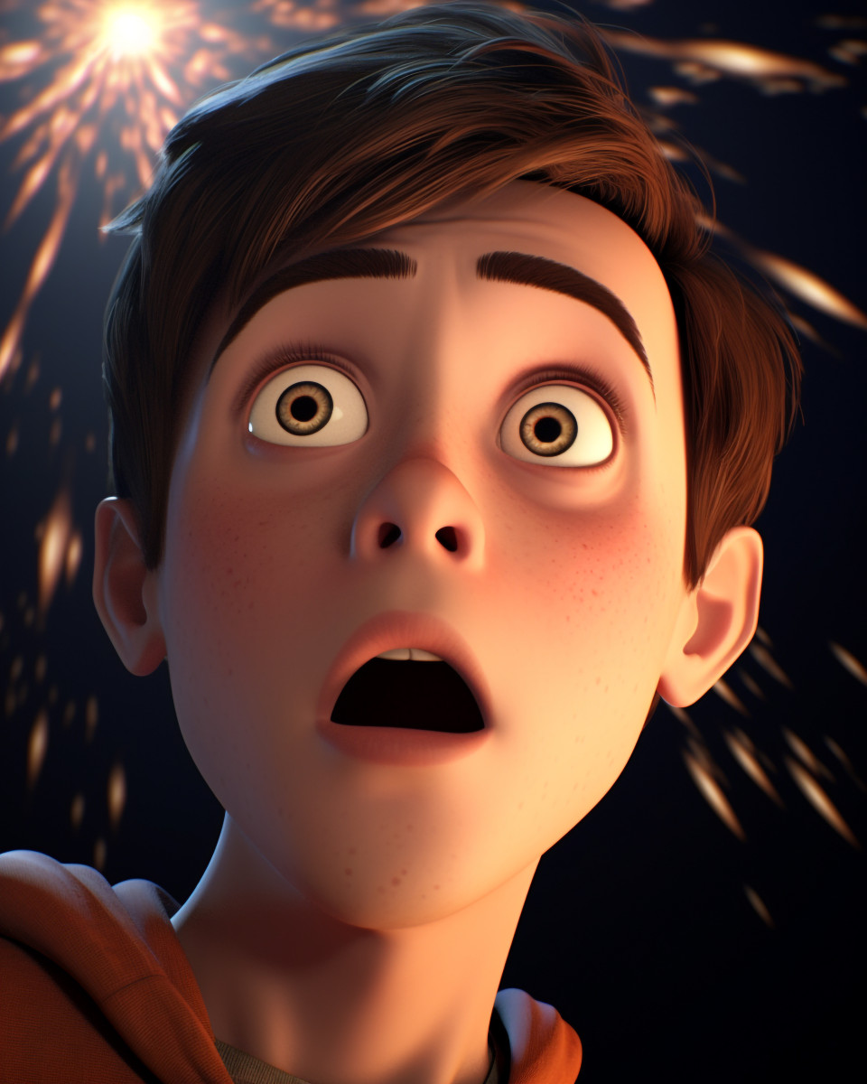 Blinking eyes close up