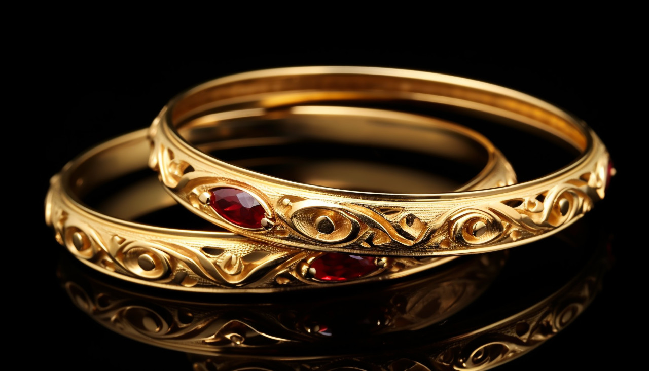 Wristful of colorful bangles