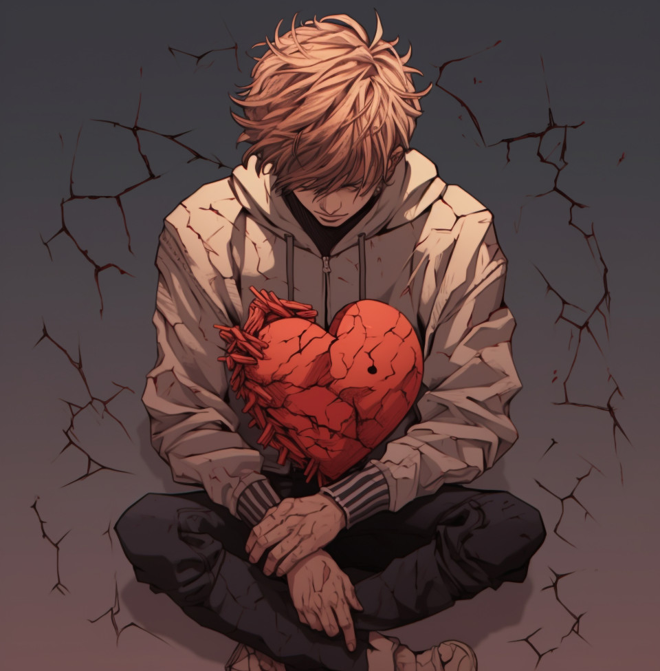 A person holding a broken heart representing the pain of heartbreak