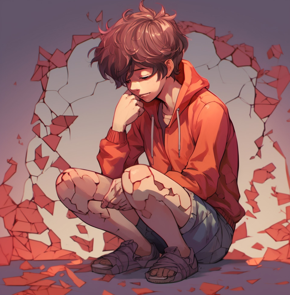 Heart representing the pain of heartbreak