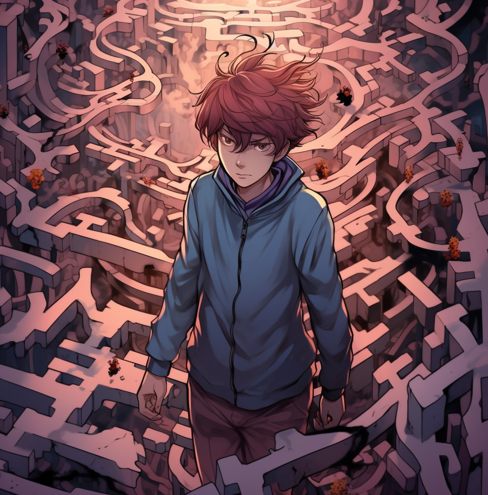 Person navigating through