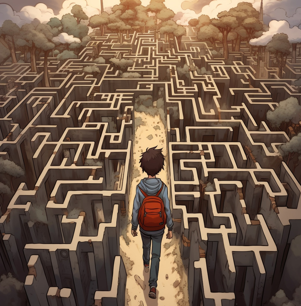 Individual overcoming personal challenges