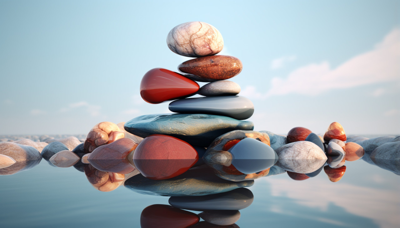 Natural sculpture in the ocean