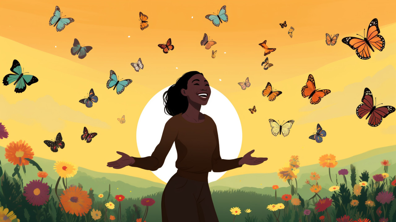 Peaceful moment in nature