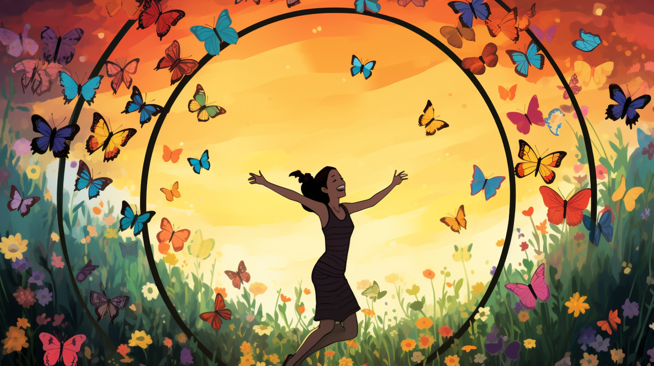 Peaceful moment in the garden