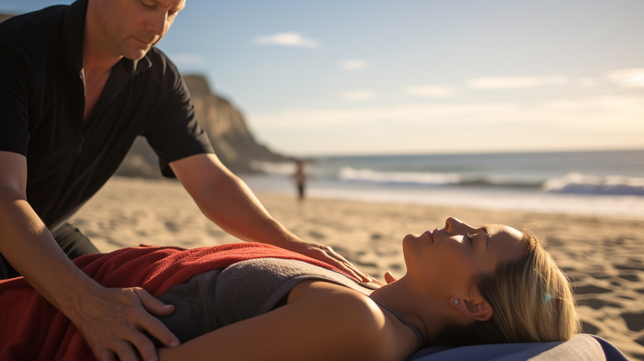 Relaxing day at the beach