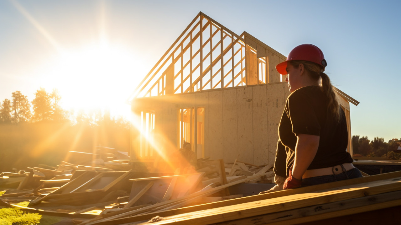 Volunteer builds house for family in need
