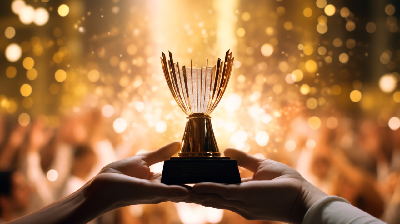 Holding hands in support