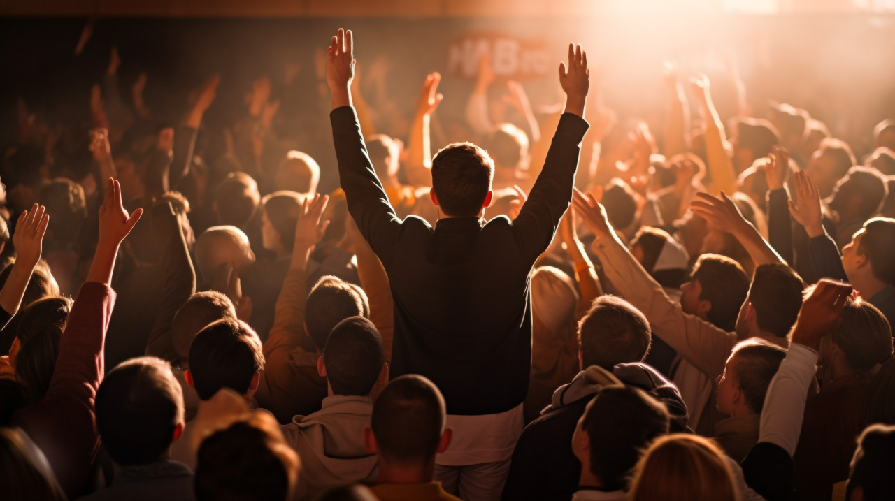 Scientist presenting research