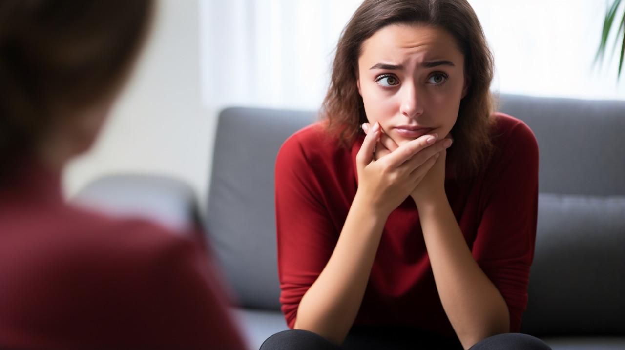Therapist provides guidance to young woman