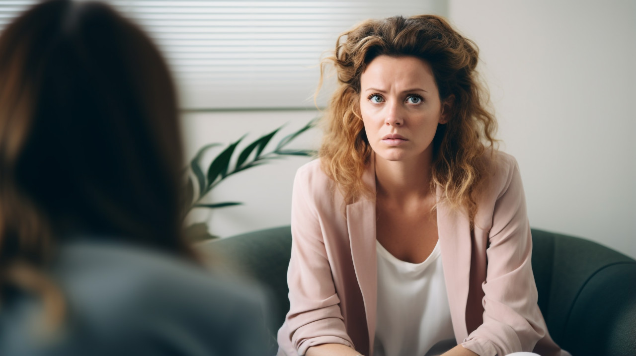 Therapist helps woman process her emotions