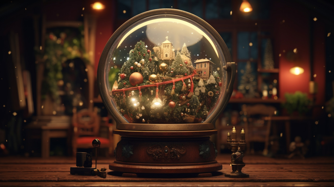 Christmas tablescape centerpiece