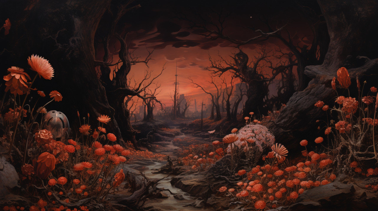 Fantasy flower meadow