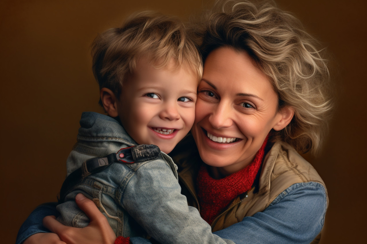 A picture of a happy mom with her baby, indoor activities for kids