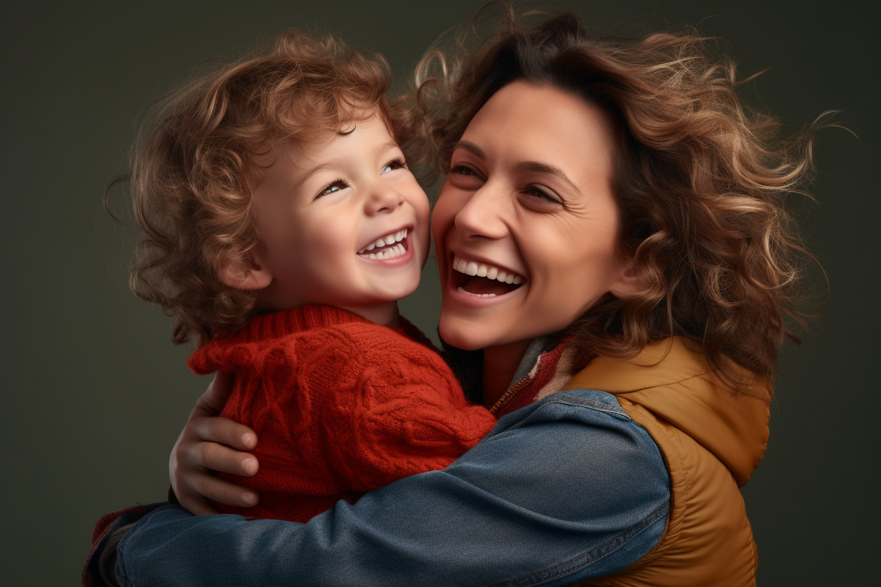 A picture of a happy mom with her baby, indoor activities for kids
