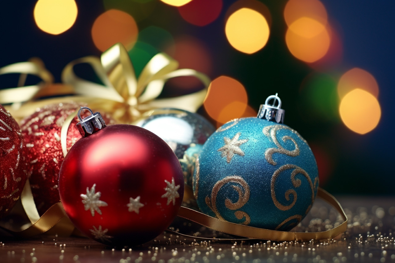 A picture of christmas and new year decorations, christmas festival celebration images