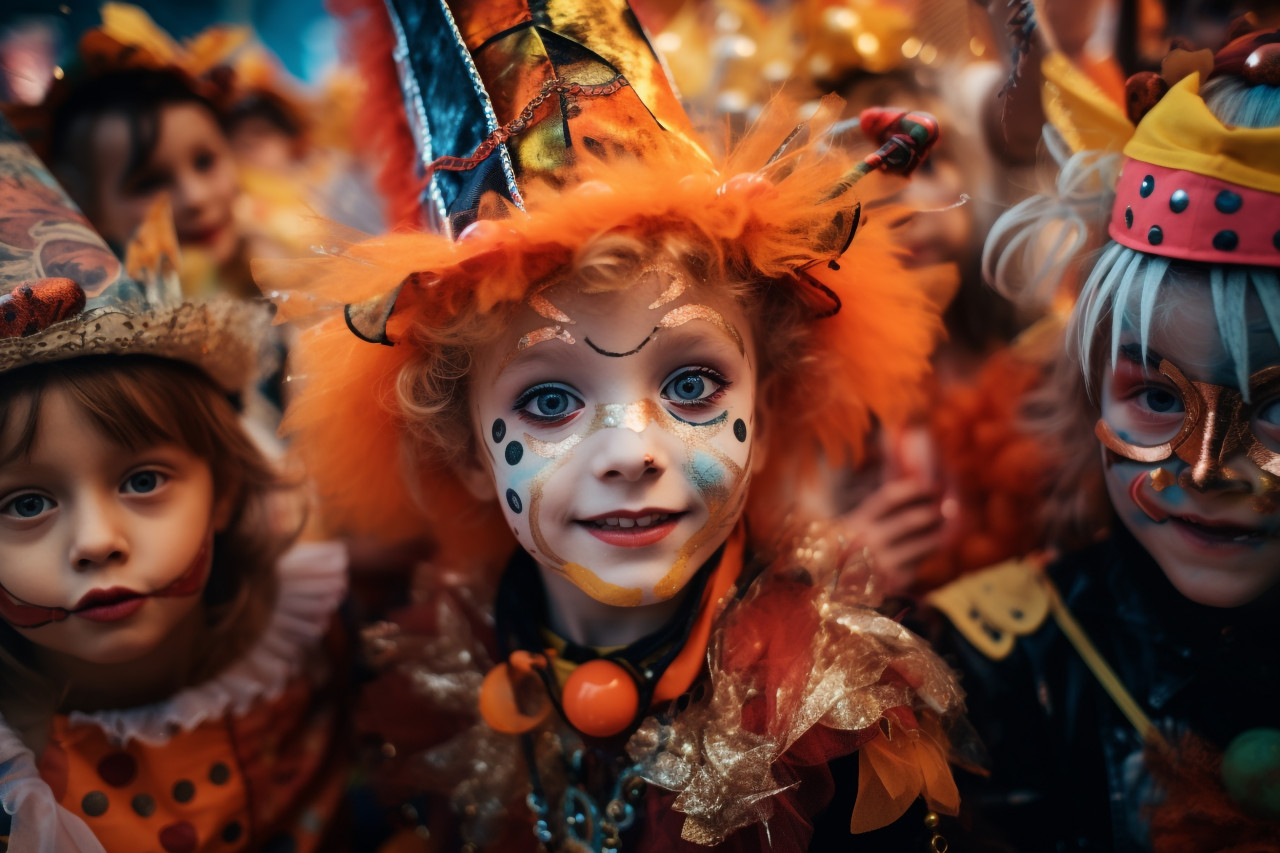 A picture of young children at a halloween celebration, halloween celebration pictures