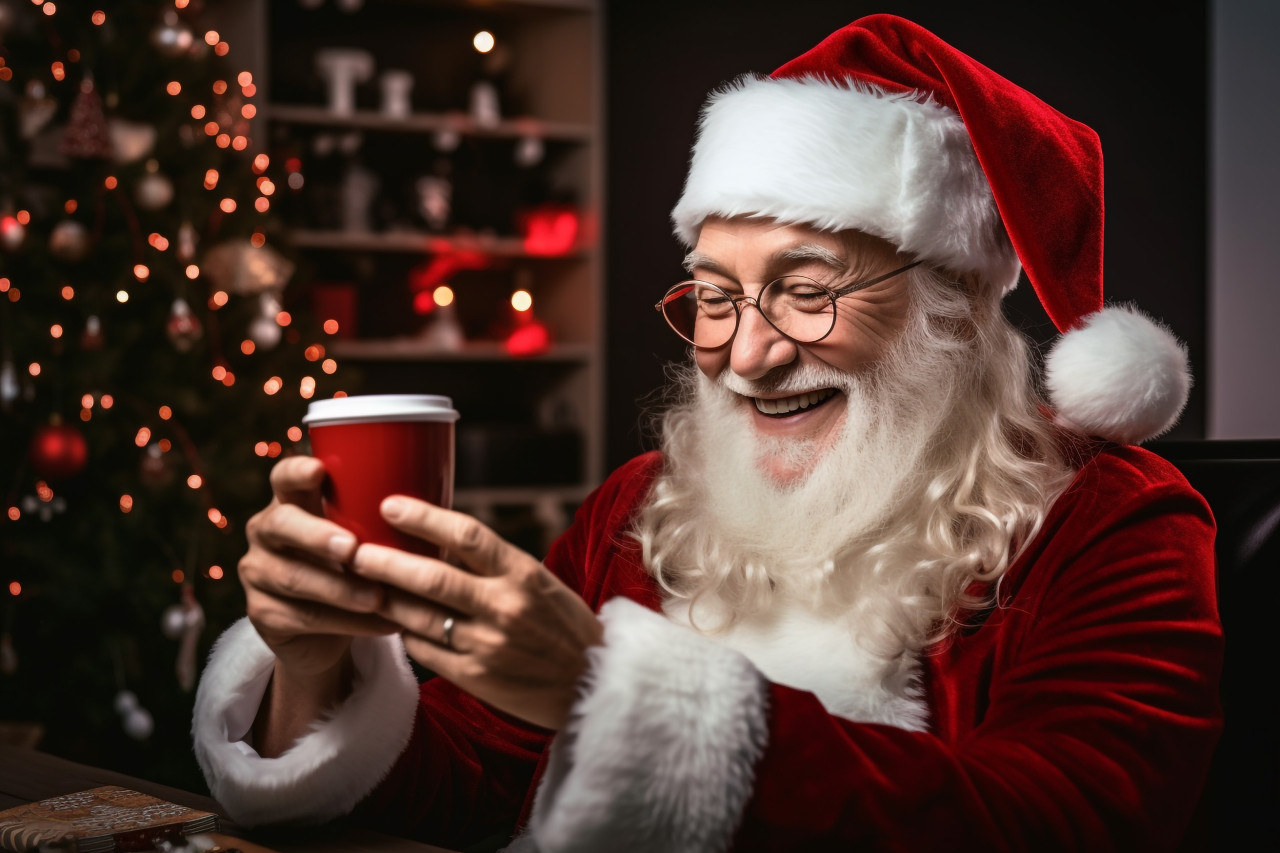 A picture of an older woman with white hair talking to a friend or husband who is not there on a video call