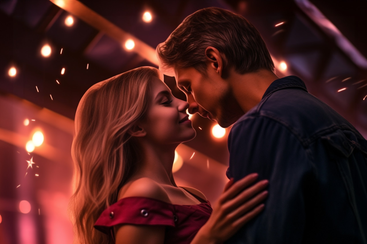 A picture of a young couple having fun at a new years eve party at night, happy new year image hd