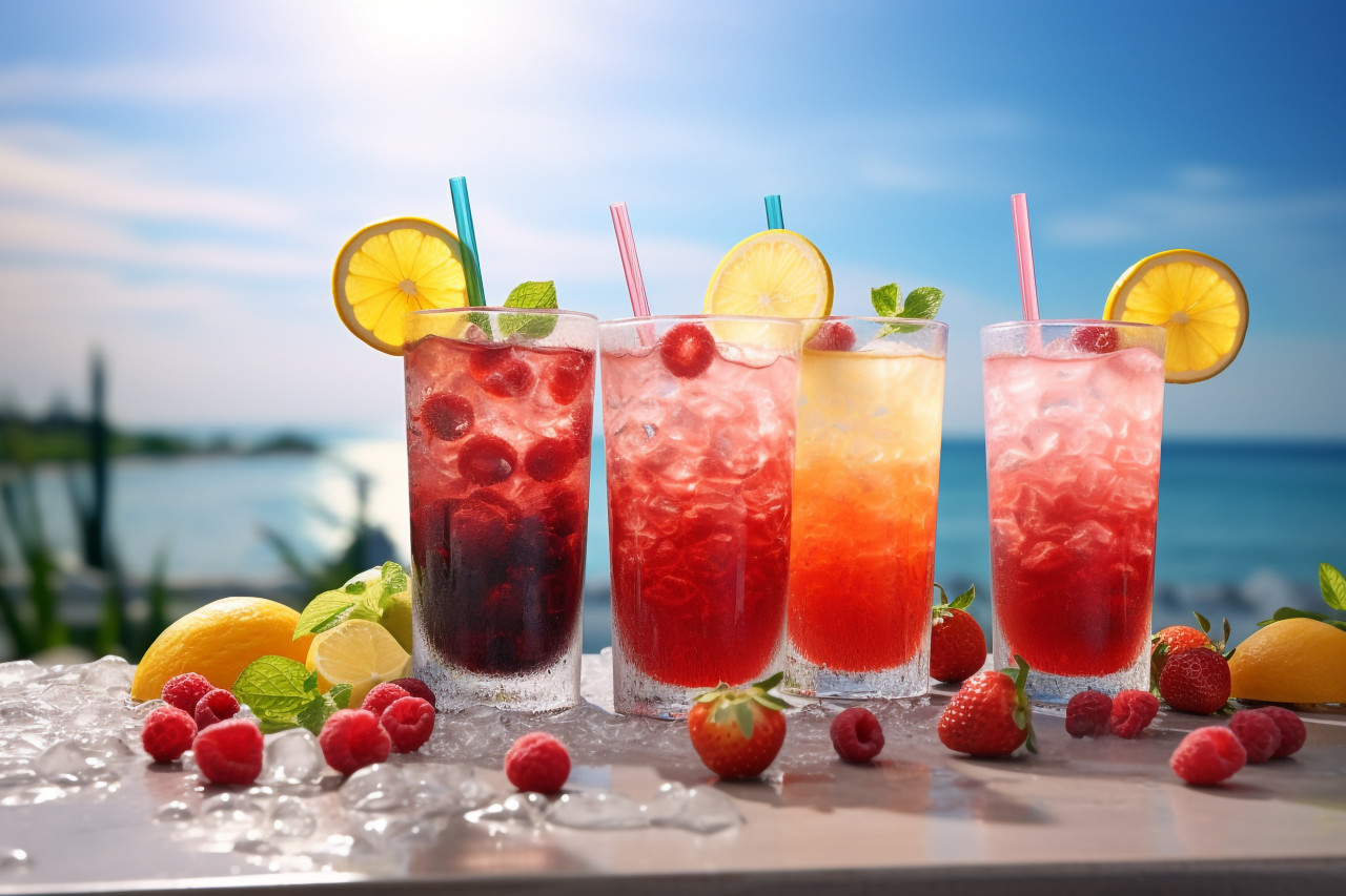 A picture of a tasty thirst quenching drink that is perfect for the summer, food and drink at home image
