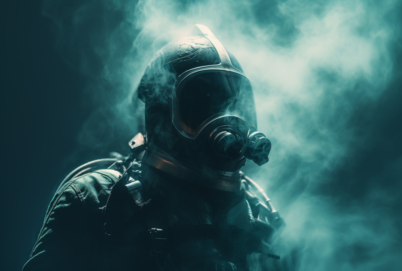 A picture of the astronaut in the future, futuristic image