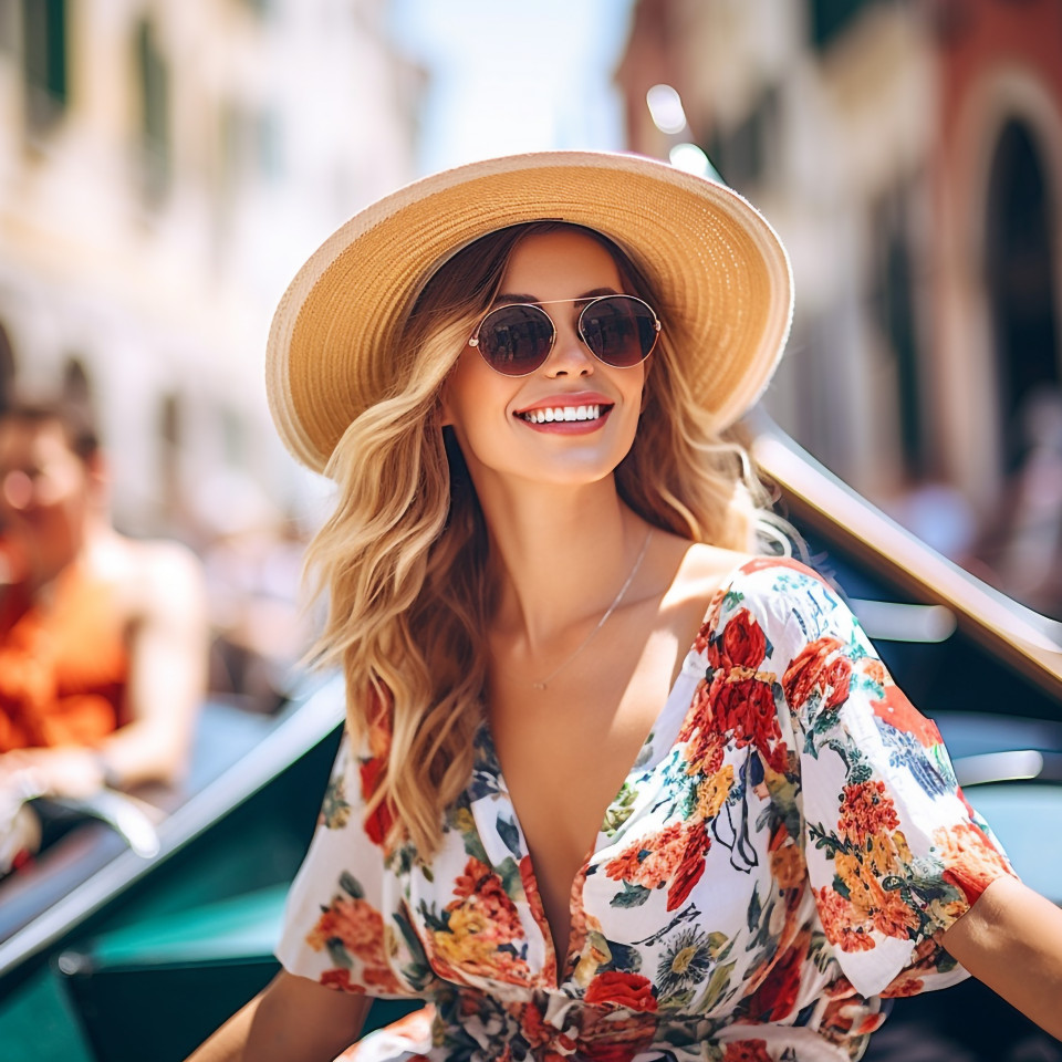 Romantic gondola ride through venices charming canals