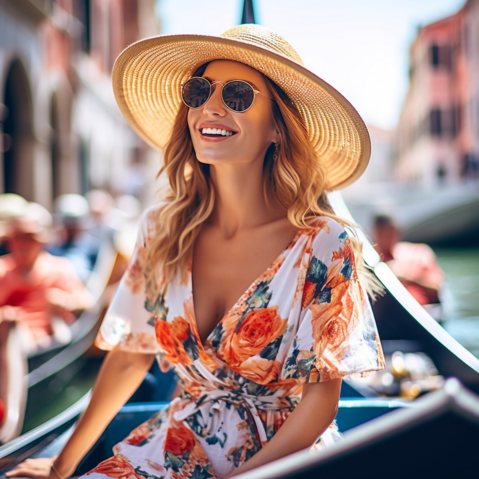 Romantic gondola ride through venices charming canals