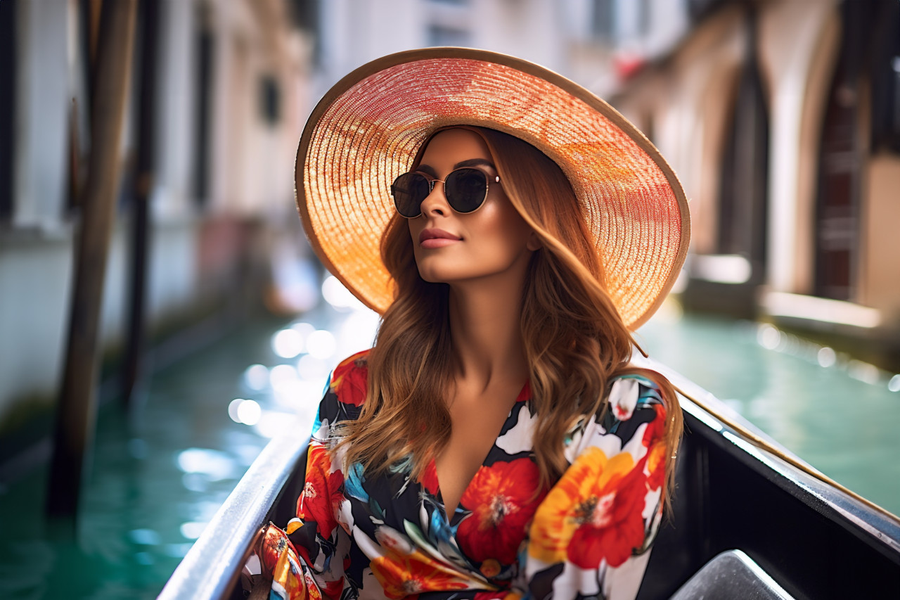 Romantic gondola ride through venices scenic canals