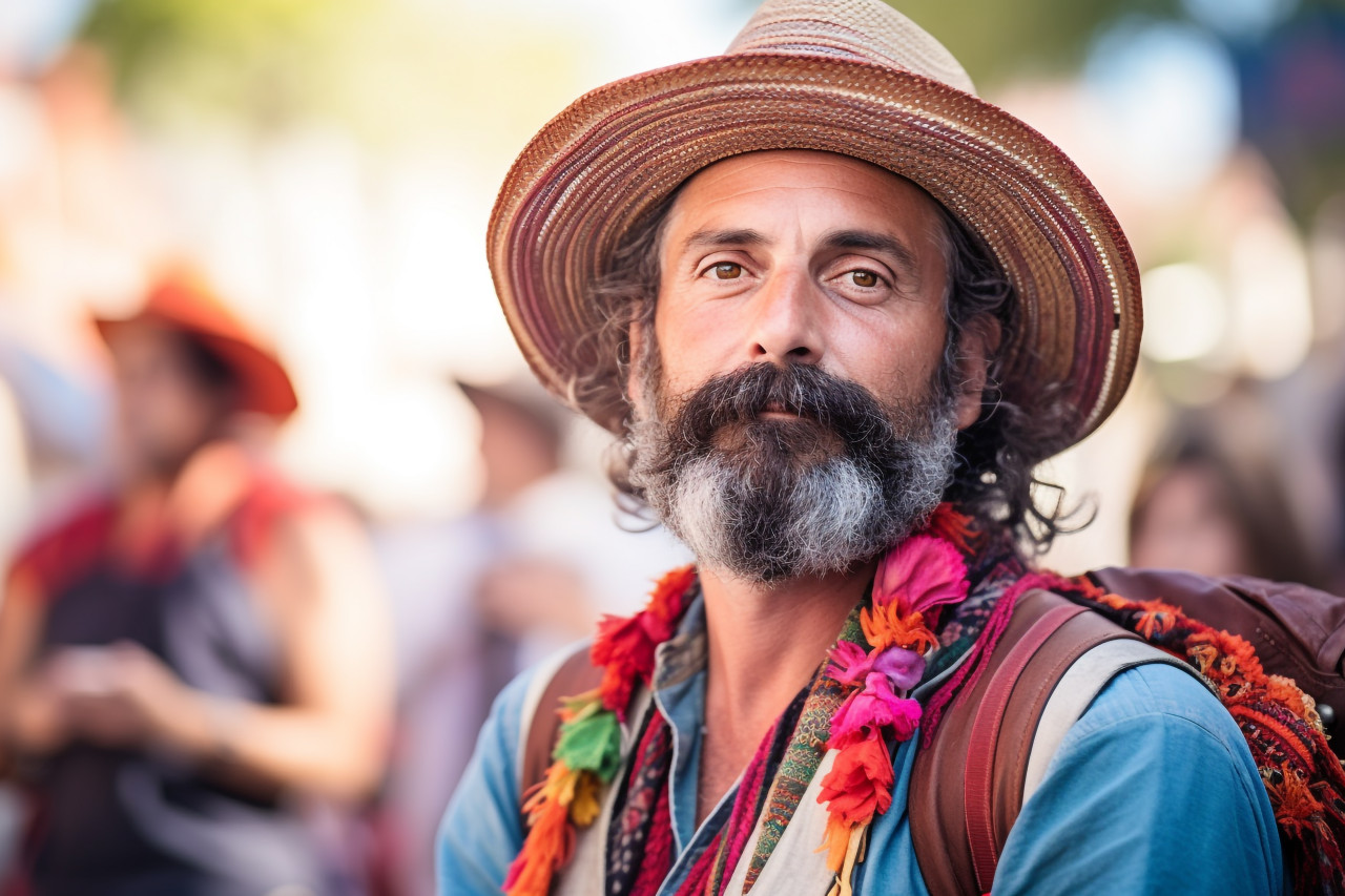 Seasoned traveler immerses in vibrant cultural festival