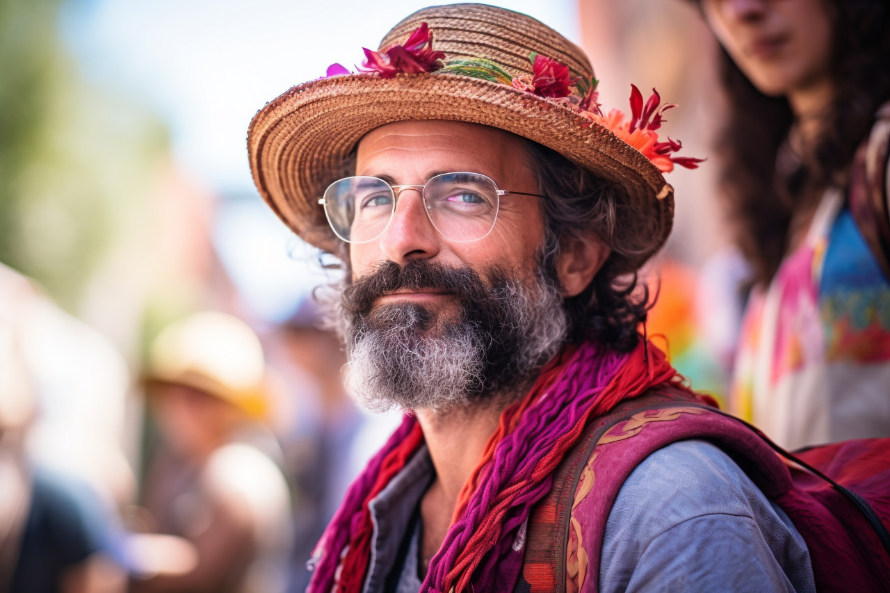 Seasoned traveler immerses in vibrant cultural festival