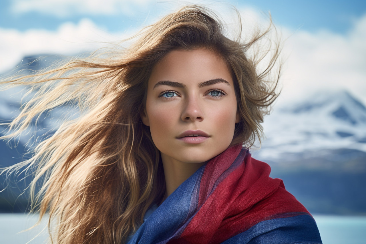 Norwegian fjord beauty inspires woman